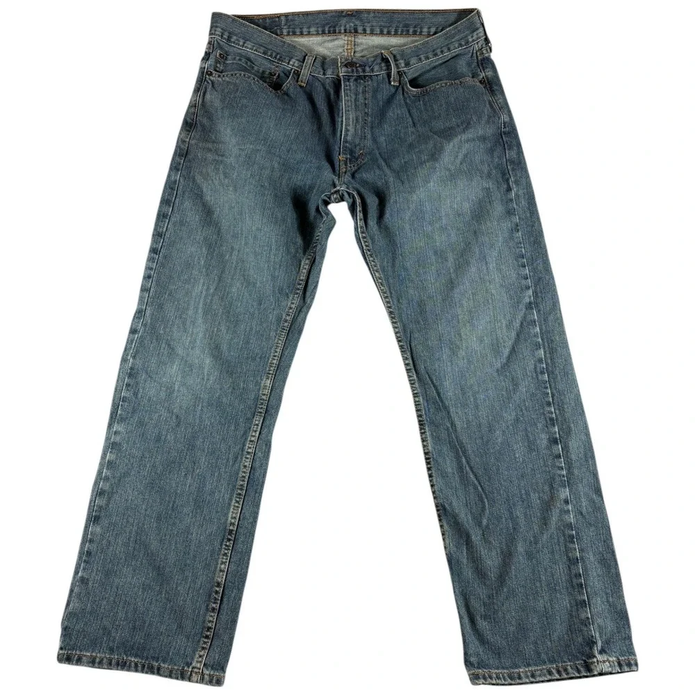 Levi's 559 Relaxed Fit Jeans‎ Mens 36x30 Blue Denim Medium Wash Straight Leg